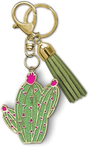 Barrel Cactus Enamel Keychain (85579), 2" x 4.5" in Kuwait