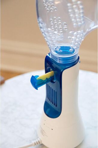 Crane Corded Personal Steam Inhaler - Bacteria Free Steam - for Sinus, Congestion, Cough, & Cold Relief, Vapor Pad Compatible, White, 30 ml in Kuwait