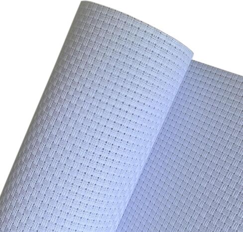 6 Count Aida Cloth Extra-Large Holes Cross Stitch Fabric, White, 29" W x 39" L in Kuwait