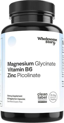 3-in-1 Zinc Picolinate Magnesium Glycinate Supplements with Vitamin B6 | Magnesium and Zinc Vitamin | Reproductive & Fertility Health, Hormone Balance, Immune System Support | 60 Vegetarian Capsules in Saudi Arabia