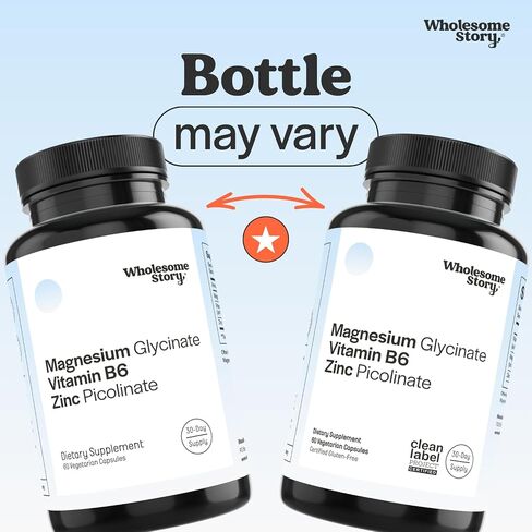 3-in-1 Zinc Picolinate Magnesium Glycinate Supplements with Vitamin B6 | Magnesium and Zinc Vitamin | Reproductive & Fertility Health, Hormone Balance, Immune System Support | 60 Vegetarian Capsules in Saudi Arabia