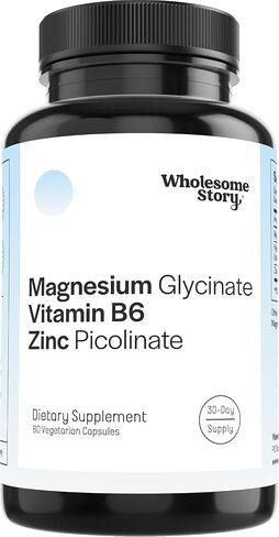 3-in-1 Zinc Picolinate Magnesium Glycinate Supplements with Vitamin B6 | Magnesium and Zinc Vitamin | Reproductive & Fertility Health, Hormone Balance, Immune System Support | 60 Vegetarian Capsules in Saudi Arabia