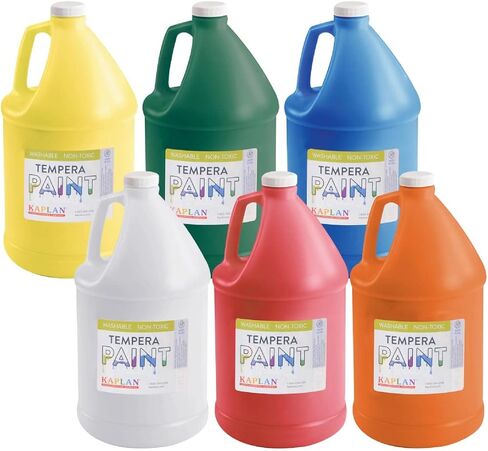 Kaplan Early Learning Company Kaplan Kolors Washable Tempera Paint Gallons - Set of 6 in Saudi Arabia