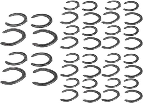 10 Pair Q235 Steel Horseshoe High Strength Training Match Horse Shoe Replacement Size 5 in Kuwait