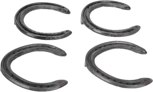 10 Pair Q235 Steel Horseshoe High Strength Training Match Horse Shoe Replacement Size 5 in Kuwait