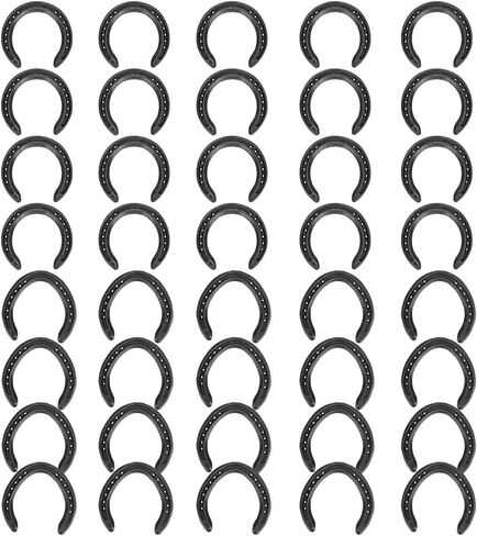 10 Sets Q235 Forged Steel Horseshoes Wide Web Full Crease for Equestrian Sport and Hoof Support in Kuwait