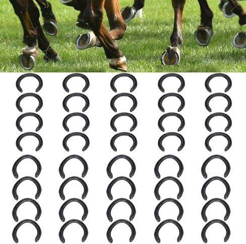 10 Sets Q235 Forged Steel Horseshoes Wide Web Full Crease for Equestrian Sport and Hoof Support in Kuwait