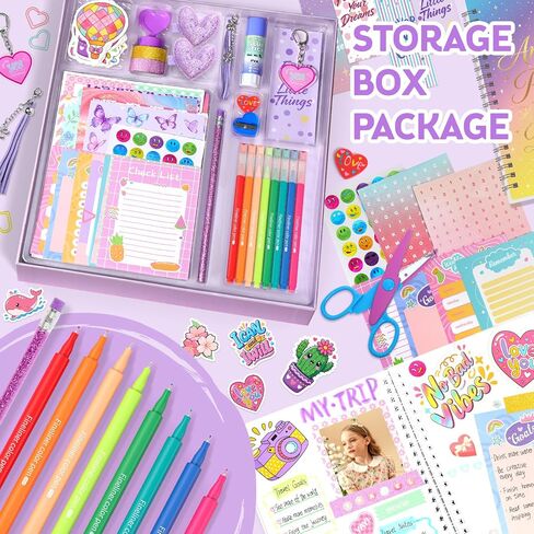 Axirata 2-Pack DIY Journal Kit for Girls 6-8-14 Year Old Scrapbook Gifts in Kuwait