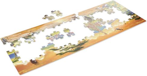 Melissa & Doug African Plains Safari Jumbo Jigsaw Floor Puzzle (100 pcs, Over 4 feet Long) in Kuwait