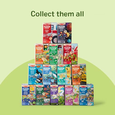 Melissa & Doug Dinosaurs Jumbo Floor Puzzle 48-Piece Set with Guide in Kuwait