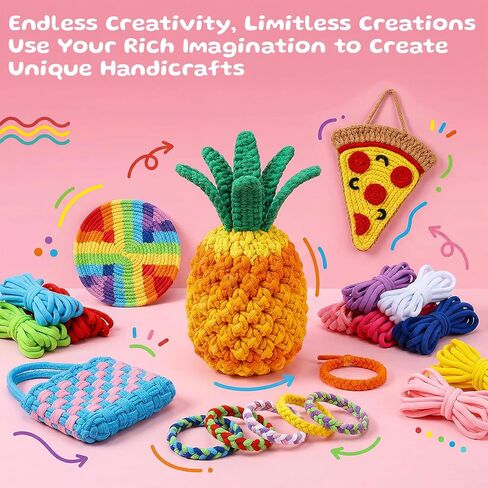 MySHUCE 1000 Pcs Weaving Loom Loops Refill for 7 Inch Potholder Loom in Saudi Arabia