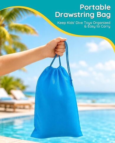 31Pcs Swim Dive Toys Pool Games Outdoor Water Essential Bath Accessories for Kid Toy Age 3 4 5 6 7 8 9 10 11 12 Year Old Cool Girl Boy Stuff Fun Summer Gift in Kuwait