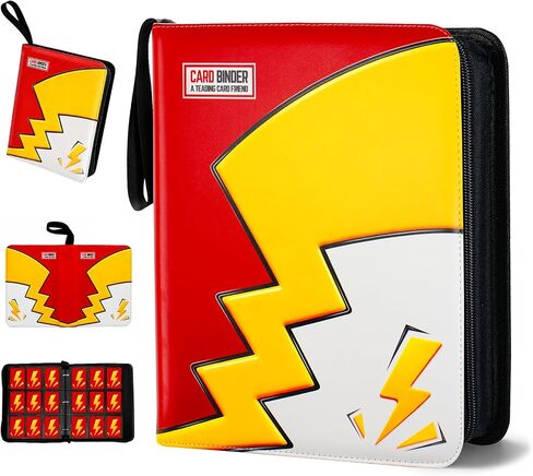 Card Binder 9 Pocket - Sturdy Trading Card Binder Holds 360 Cards (BLACK) in Saudi Arabia