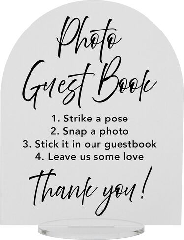 Photo Guestbook - Snap It - Shake It - Sign It (10"H x 8"W, Frosted) in Kuwait