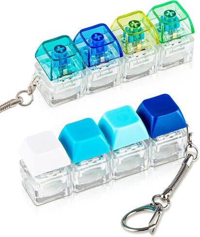 2 pcs Clicky Keyboard Fidget Toys for Stress Relief, Blue in Kuwait