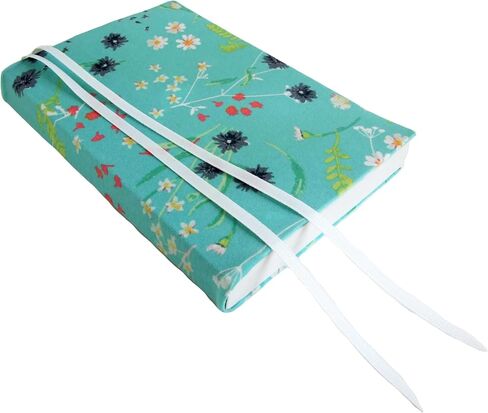 6 Inch Trade Size Paperback Novel Book Cover in NAVY FLORAL Stretch Fabric, Small Book Cover for Adults, Floral Book Sleeve for Paperback and Hardcover Books and Journals 5.5x8.5 to 6x9 in Kuwait