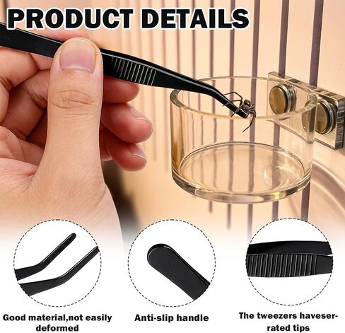Jumping Spider Feeding Dish 1 Pack Magnetic Water Bowl with Tweezers in Kuwait