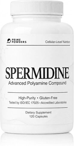 Spermidine Capsules 𝗚𝗟𝗨𝗧𝗘𝗡 𝗙𝗥𝗘𝗘 99% Concentration 100x More Potent than Wheat Germ Extract for Anti-Aging DNA Telomere Support in Kuwait