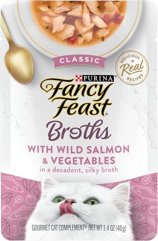 Purina Fancy Feast Broth Cat Food Complement (16 Ct) 1.4 oz in Kuwait