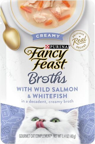 Purina Fancy Feast Creamy Broth Cat Food Topper (16 Count) 1.4 oz in Kuwait