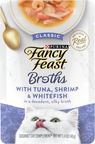 Purina Fancy Feast Broths Classic Cat Food Topper (16 Pack) 1.4 oz in Kuwait