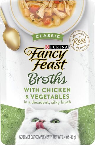 Purina Fancy Feast Broths Classic Cat Food Topper (16 Pack) 1.4 oz in Kuwait