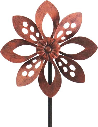 Wind Spinner Outdoor Garden Decor, Metal Leaf Yard Art in Kuwait