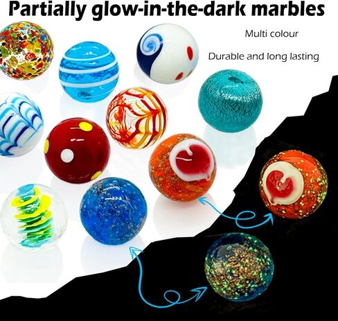 Taken All 10pcs 35mm Handmade Glass Marbles 1.38" Shooters for Ring Game & Home Decor in Saudi Arabia