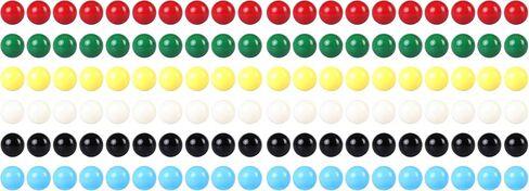 Game Replacement Marbles Balls,60pcs 9/16inch Acrylic Balls for Chinese Checkers,Aggravation Game,Marble Run,Marble Games(6 Colors) in Kuwait