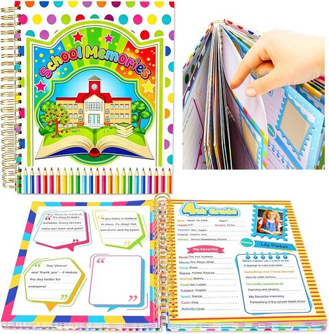 School Days Memory Book School Years Scrapbook Photo Album for Kids in Saudi Arabia