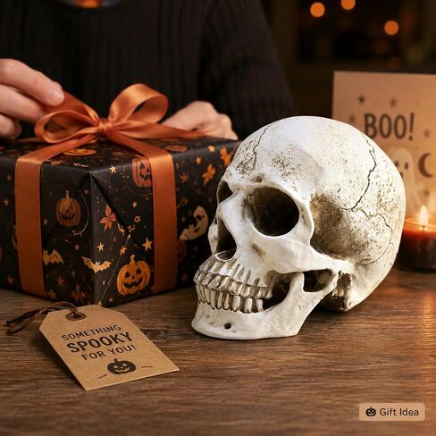 ENNAS 1:1 Resin Skull Head Model Simulation Skeleton Head Medical Skull Art Copy for Halloween Decor in Saudi Arabia
