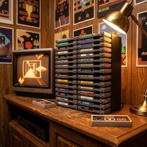شاشة عرض R2D3 لألعاب نظام Nintendo Entertainment System (NES) (تتسع لـ 30 لعبة) in Kuwait