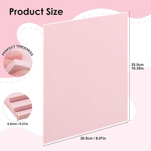 8 PCS 8 x 10 inch Rubber Linoleum Carving Blocks, Pink Linocut Blocks for Stamp Making, Printmaking & Block Printing Supplies in Saudi Arabia