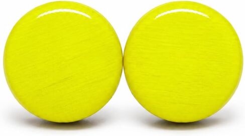 Stud Earrings, Neon, 10 mm, Handmade, Stainless Steel Posts for Sensitive Ears, Women Girls Men, Color Dot (Neon Green) in Saudi Arabia