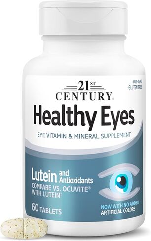 21st Century Healthy Eyes with Lutein Tablets, 60 Count, White (27452) in Kuwait