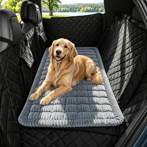 Ghouse Dog Bed for Car Back Seat, Non-Slip Washable for SUVs & Trucks in Kuwait