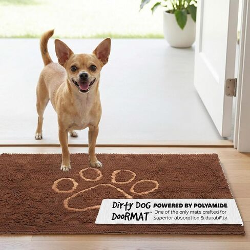 Dog Gone Smart Dirty Dog Doormat - Fast Drying Rug - Grey, 35 x 21 in in Kuwait