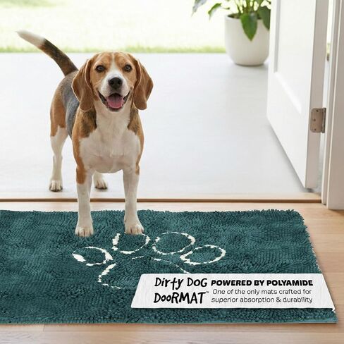 Dog Gone Smart Dirty Dog Doormat - Fast Drying Rug - Grey, 35 x 21 in in Kuwait