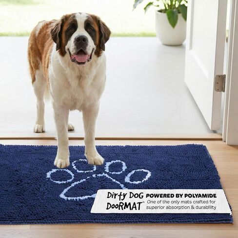 Dog Gone Smart Dirty Dog Doormat - Fast Drying Rug - Grey, 35 x 21 in in Kuwait