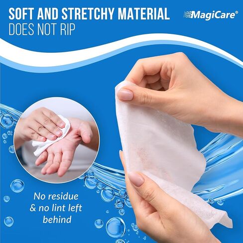 MagiCare Hand Sanitizer Wipes (2 Canisters) - Disposable 75% Alcohol Wipes - Premium Unscented Sanitizing Wipes for Home, Travel, Classroom, Camping, etc. - Two, 100ct Hand Wipes Canisters (200pcs) in Kuwait