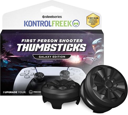 KontrolFreek FPS Freek Galaxy Black للبلاي ستيشن 4 (PS4) وبلاي ستيشن 5 (PS5) | عصا التحكم للأداء | 1 شاهقة، 1 متوسطة الارتفاع | أسود (إصدار محدود) in Kuwait