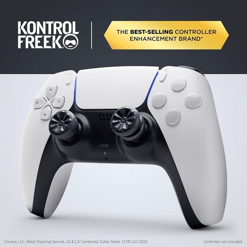 KontrolFreek FPS Freek Galaxy Black للبلاي ستيشن 4 (PS4) وبلاي ستيشن 5 (PS5) | عصا التحكم للأداء | 1 شاهقة، 1 متوسطة الارتفاع | أسود (إصدار محدود) in Kuwait