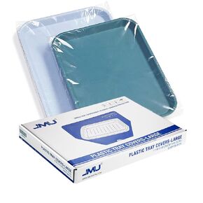 JMU Dental Tray Covers, Disposable Clear Plastic Sleeve, Midwest Size E 11.6" x 16", Box of 500 in Saudi Arabia