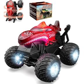 BEZGAR 1:20 Monster Truck Toys, 360°Stunt RC Cars with Music and Light in Kuwait