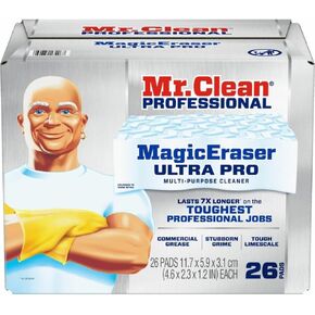 Magic Eraser Ultra Pro Multi-Purpose Cleaner, 4.72 x 1.38, 2.56" Thick, White, 26/Carton in Kuwait