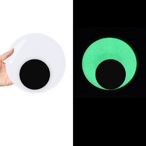 2 Pcs 6 Inch Glow Giant Googly Eyes Self-Adhesive, Giant Halloween Eyes in Saudi Arabia