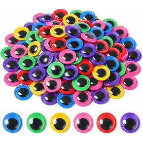 200 PCS Wiggle Googly Eyes Self Adhesive Black White(20mm) for Crafts Doll Eyes Big Large Gaint Jumbo Sticky Fake Eye Balls for Decorating Small Plastic Eyeball Stickers Home Party Favors Supplies in Saudi Arabia