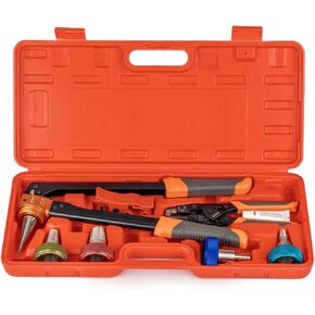 مجموعة أدوات توسيع iCrimp PEX-A مع رؤوس توسيع دوارة ذاتية 1/2، 3/4 و1 بوصة، قاطع PEX متضمن لـ Uponor ProPEX، Wirsbo in Saudi Arabia
