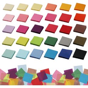 Yizzvb 6000 Pcs 2 Inch Tissue Paper Squares, 30 Colors Craft Tissue Papers in Kuwait