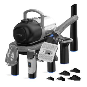 FURME Professional Plus Pet Grooming Vacuum Kit - Cat & Dog Grooming Kit for Easy Pet Care at Home, Quiet & Safe Dog Hair Remover Machine with Brush, Clipper, Shedding & Cleaner Tools & 2L Canister in Saudi Arabia